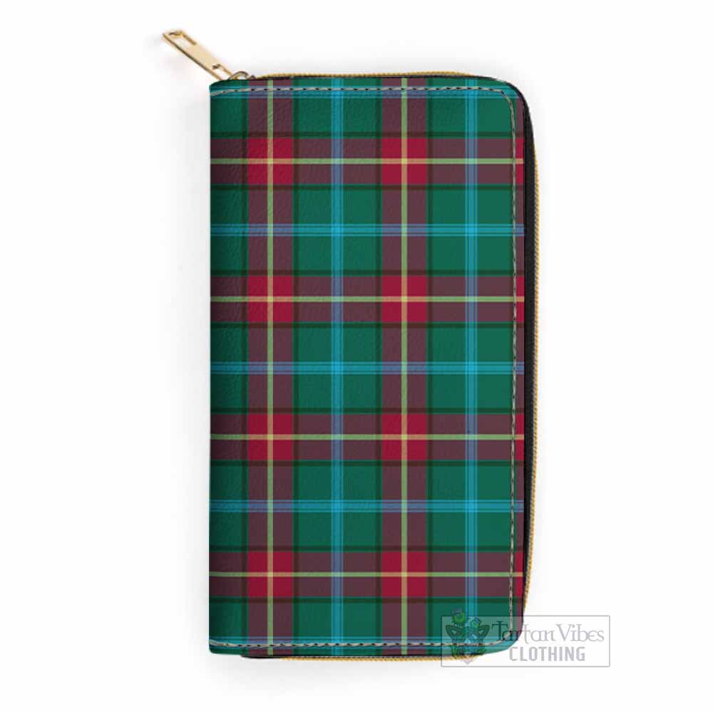 Tartan Vibes Clothing Manitoba Province Canada Tartan Women's Leather Wallet