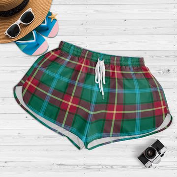 Manitoba Province Canada Tartan Womens Shorts