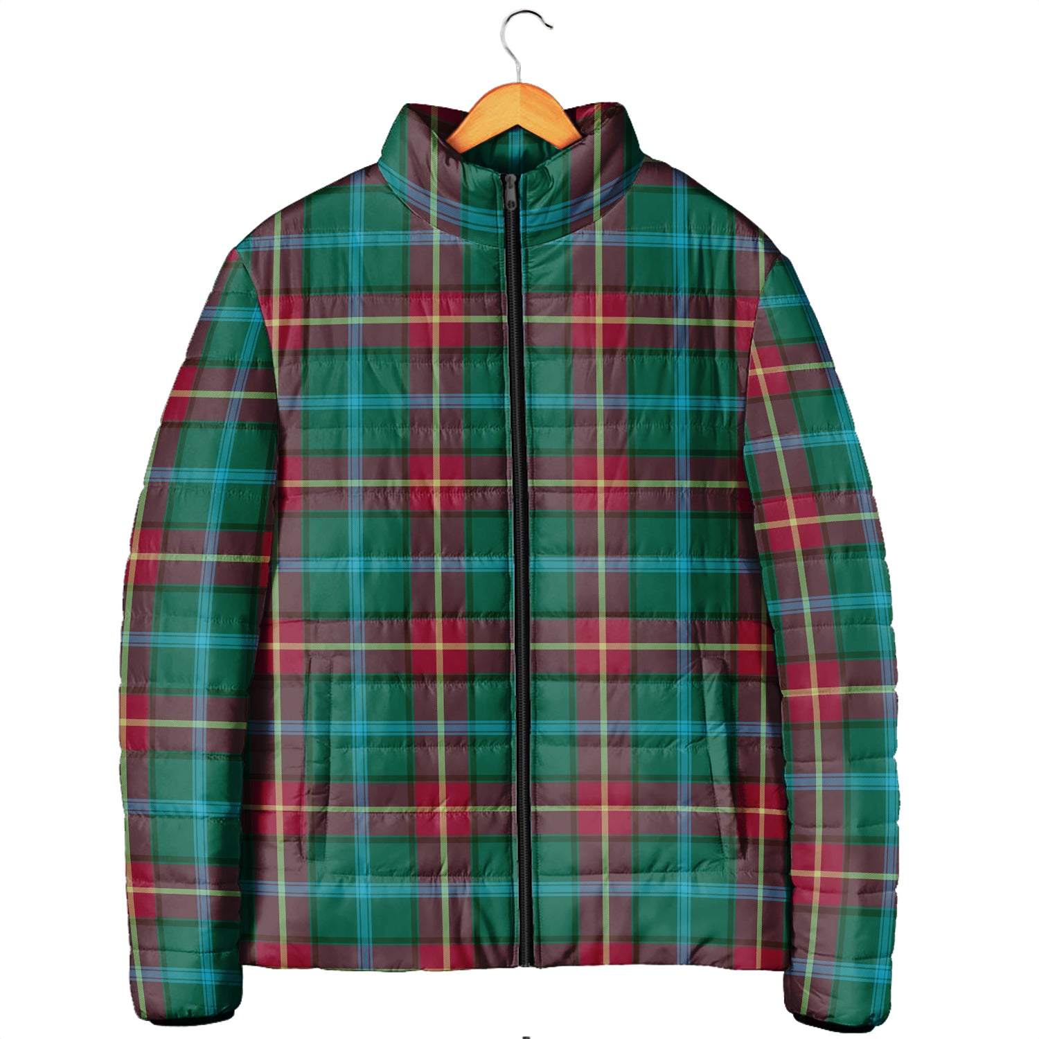 Manitoba Province Canada Tartan Padded Jacket - Tartanvibesclothing
