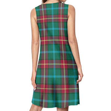 Manitoba Province Canada Tartan Womens Casual Dresses