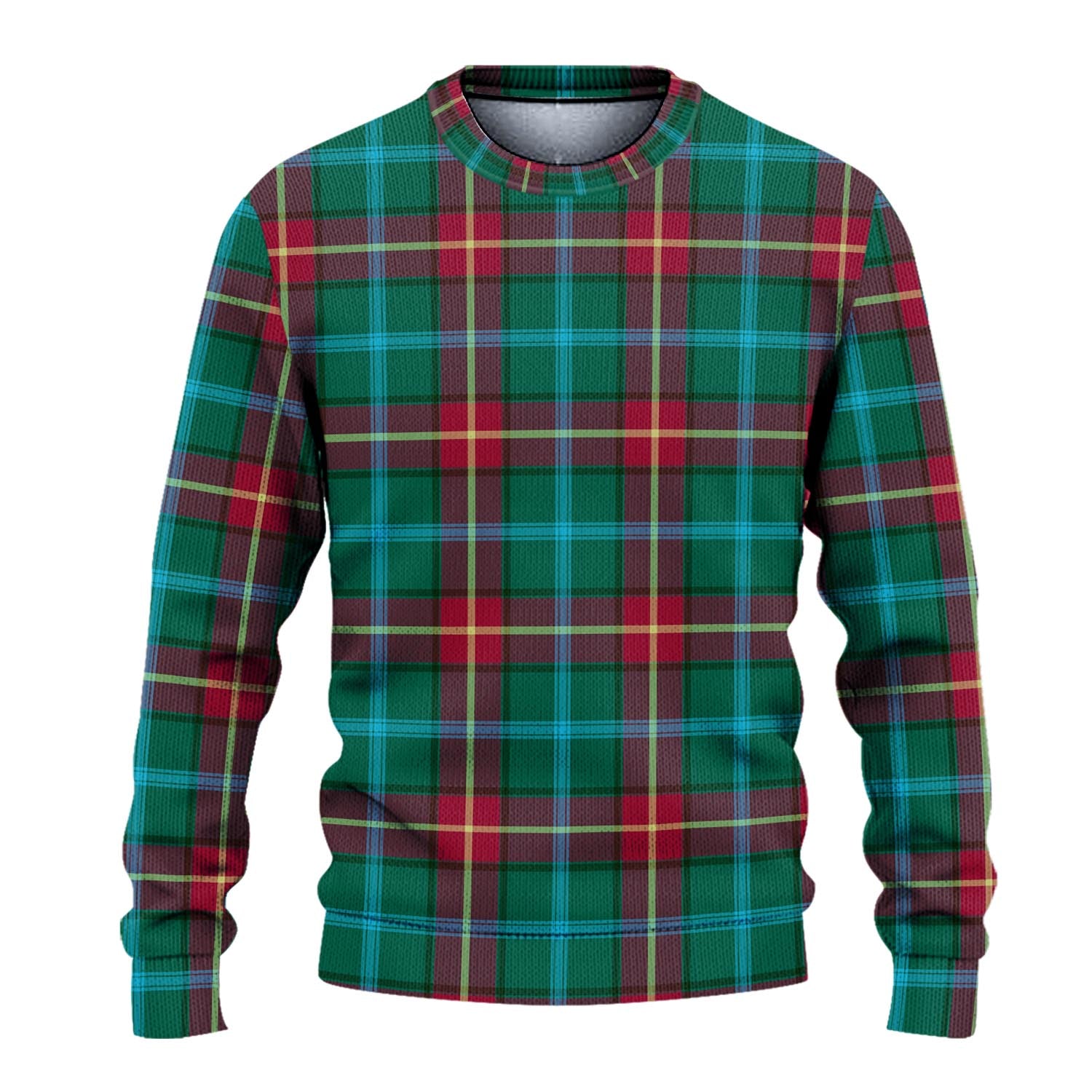 Manitoba Province Canada Tartan Knitted Sweater - Tartanvibesclothing