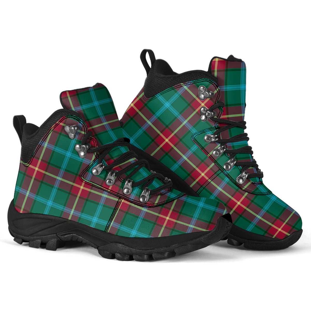 Manitoba Province Canada Tartan Alpine Boots - Tartanvibesclothing