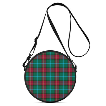 Manitoba Province Canada Tartan Round Satchel Bags