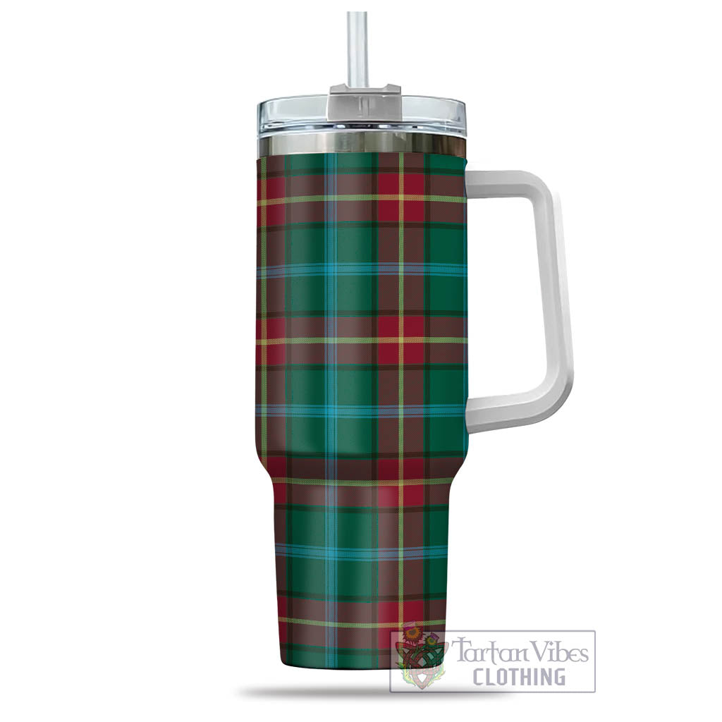 Tartan Vibes Clothing Manitoba Province Canada Tartan Tumbler with Handle