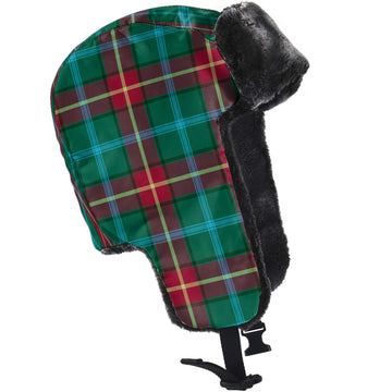 Manitoba Province Canada Tartan Winter Trapper Hat