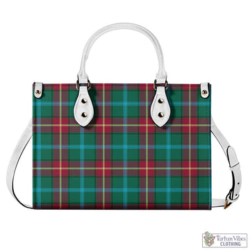 Manitoba Province Canada Tartan Luxury Leather Handbags