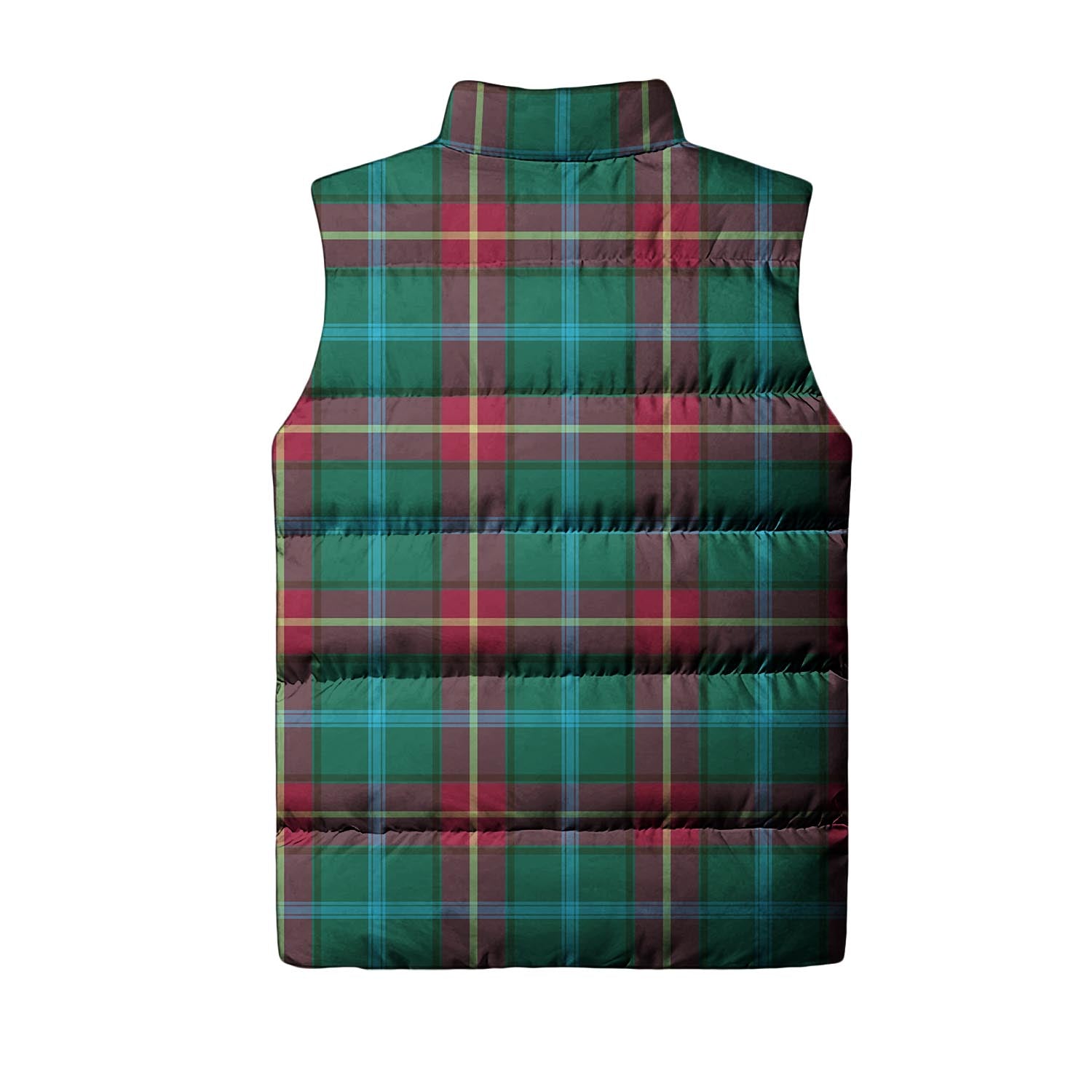 Manitoba Province Canada Tartan Sleeveless Puffer Jacket - Tartanvibesclothing