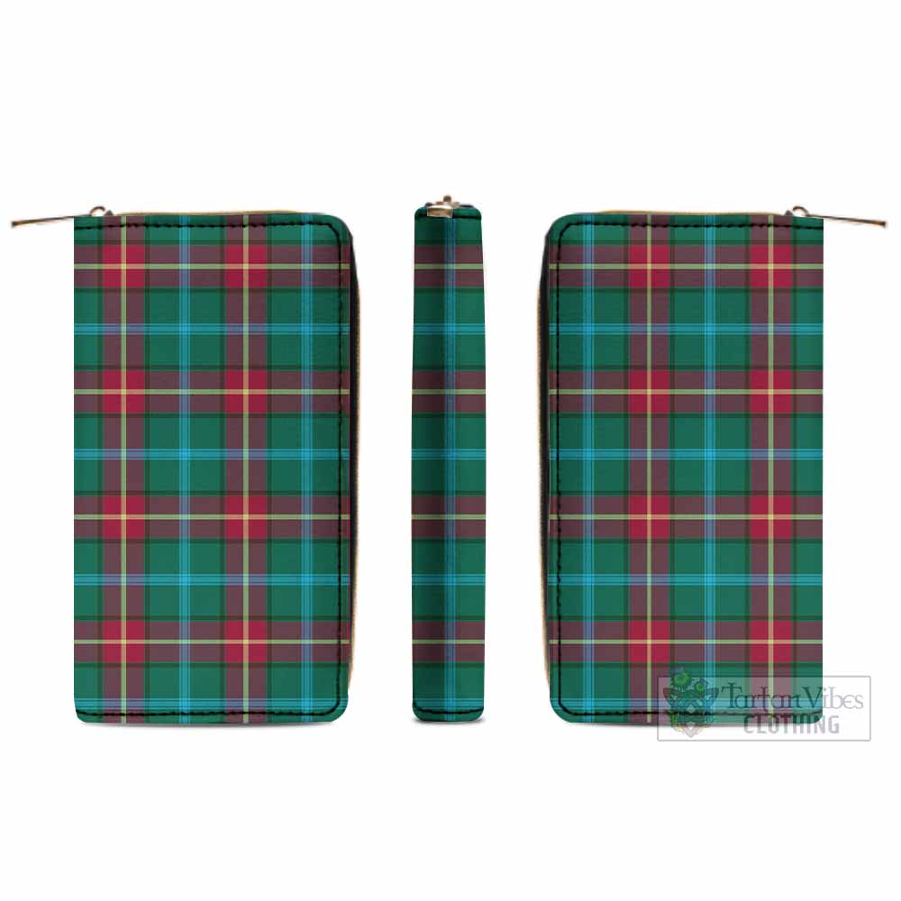 Tartan Vibes Clothing Manitoba Province Canada Tartan Women's Leather Wallet