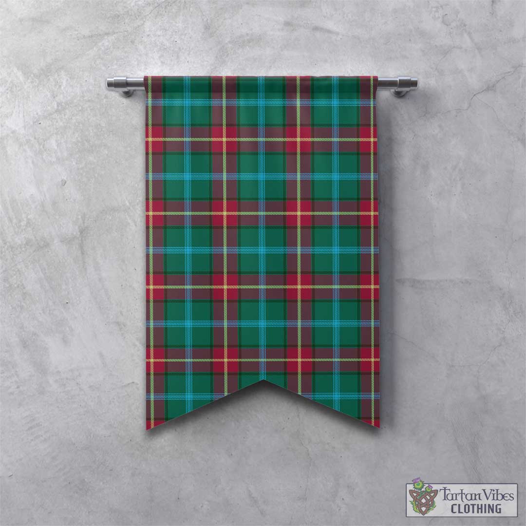 Tartan Vibes Clothing Manitoba Province Canada Tartan Gonfalon, Tartan Banner