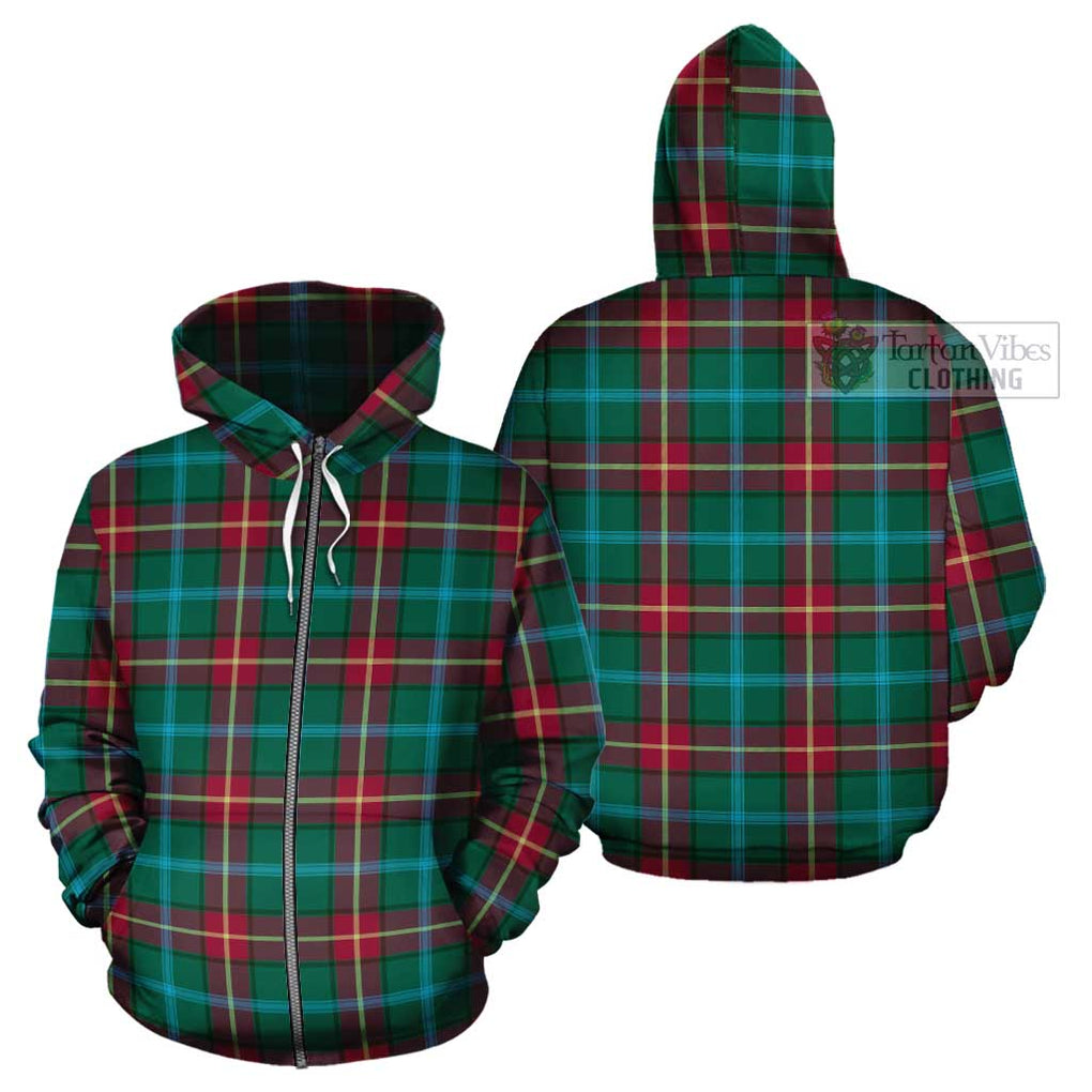Manitoba Province Canada Tartan Cotton Hoodie - Tartan Vibes Clothing