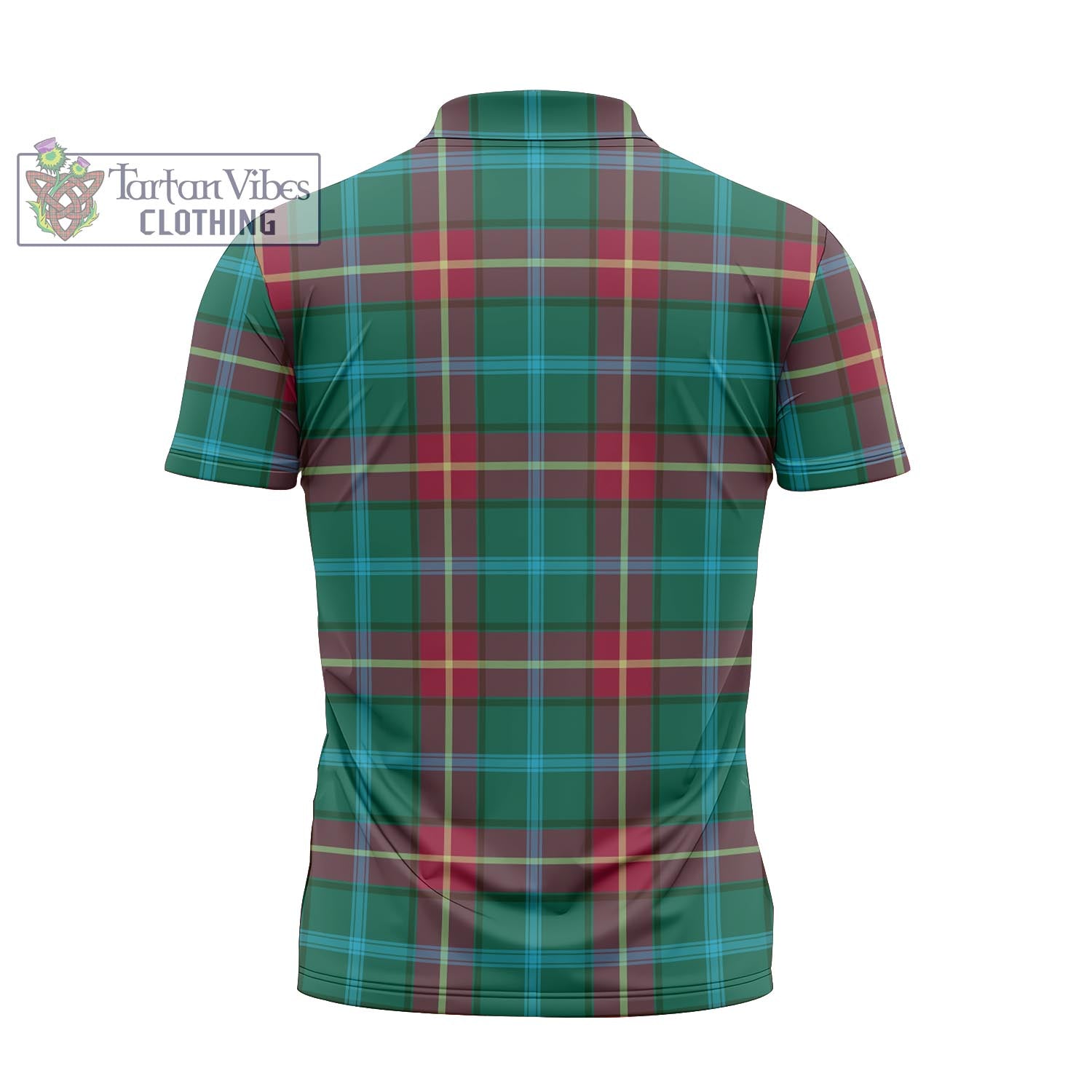 Tartan Vibes Clothing Manitoba Province Canada Tartan Zipper Polo Shirt