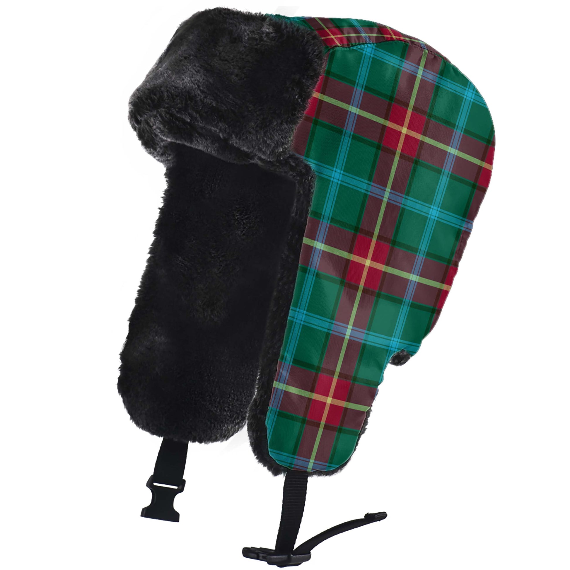 Manitoba Province Canada Tartan Winter Trapper Hat - Tartanvibesclothing