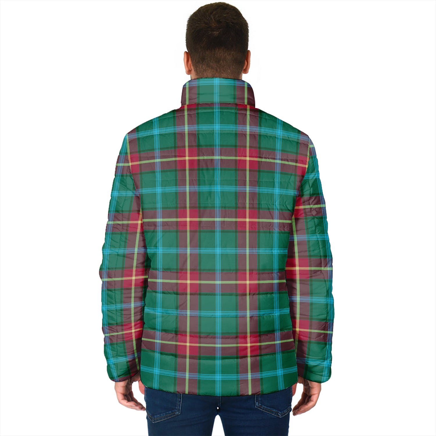 Manitoba Province Canada Tartan Padded Jacket - Tartanvibesclothing