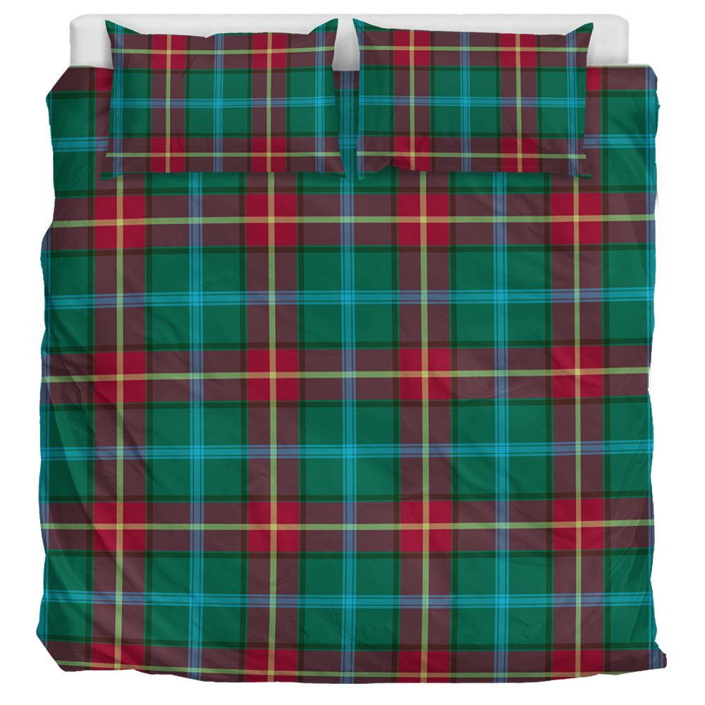 manitoba-province-canada-tartan-bedding-set