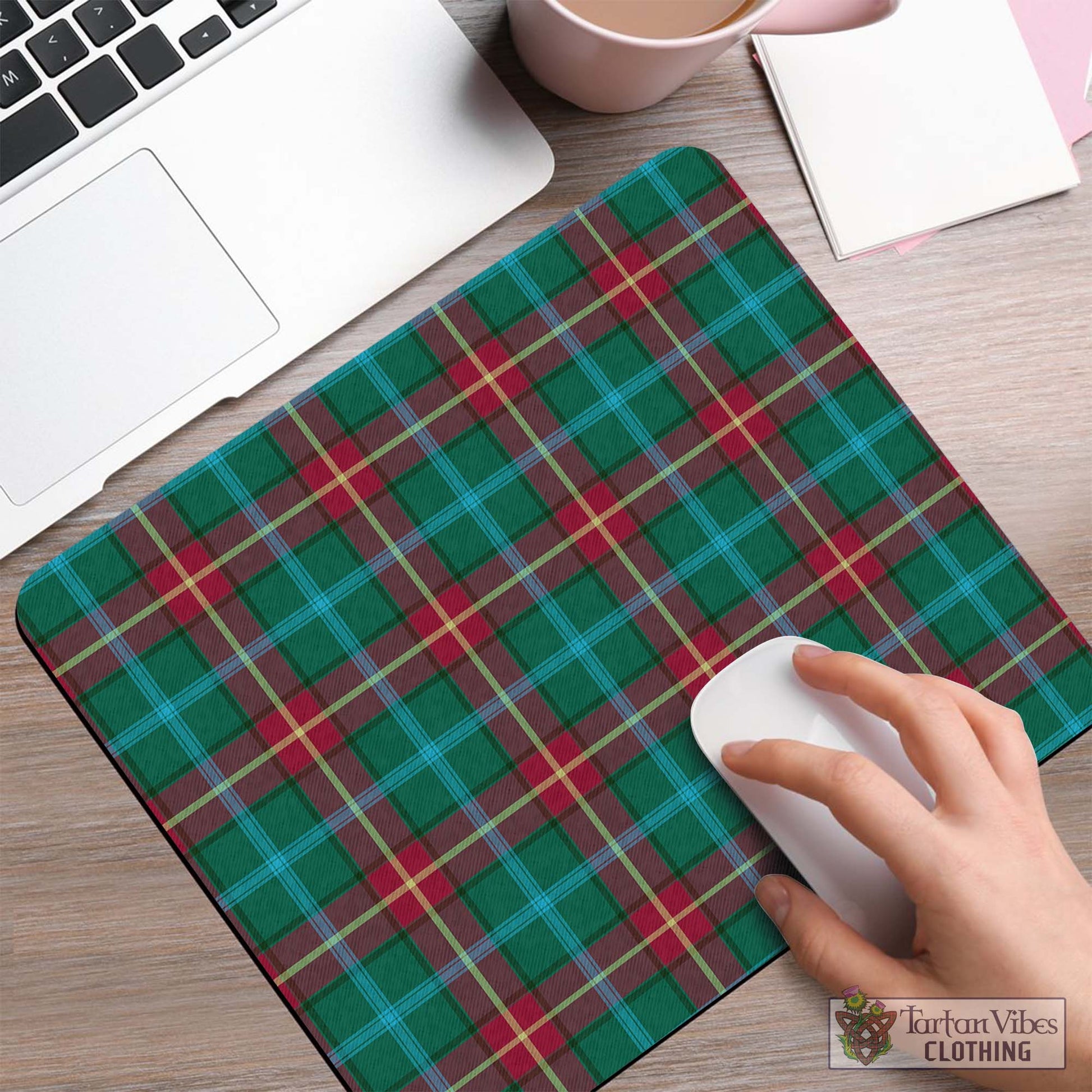 Tartan Vibes Clothing Manitoba Province Canada Tartan Mouse Pad