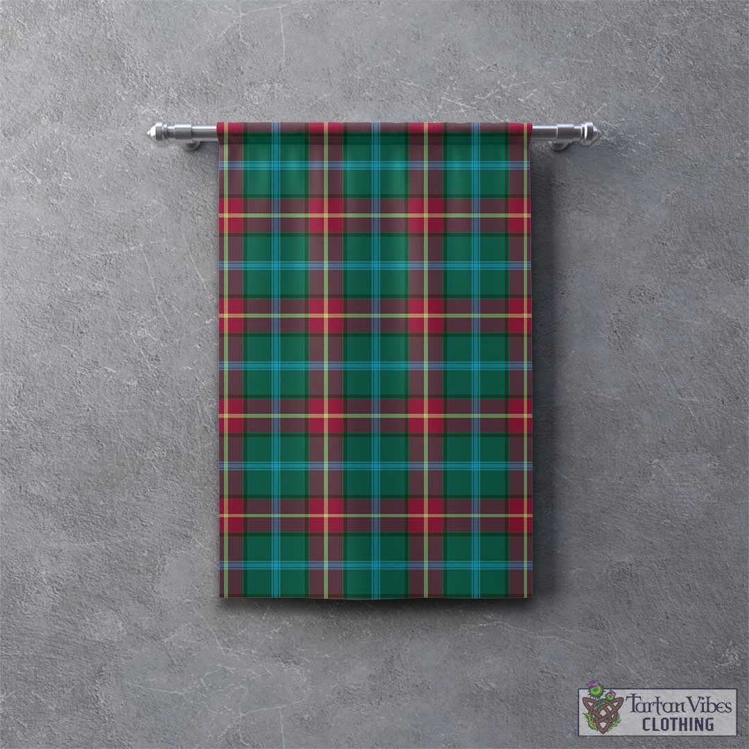 Tartan Vibes Clothing Manitoba Province Canada Tartan Gonfalon, Tartan Banner