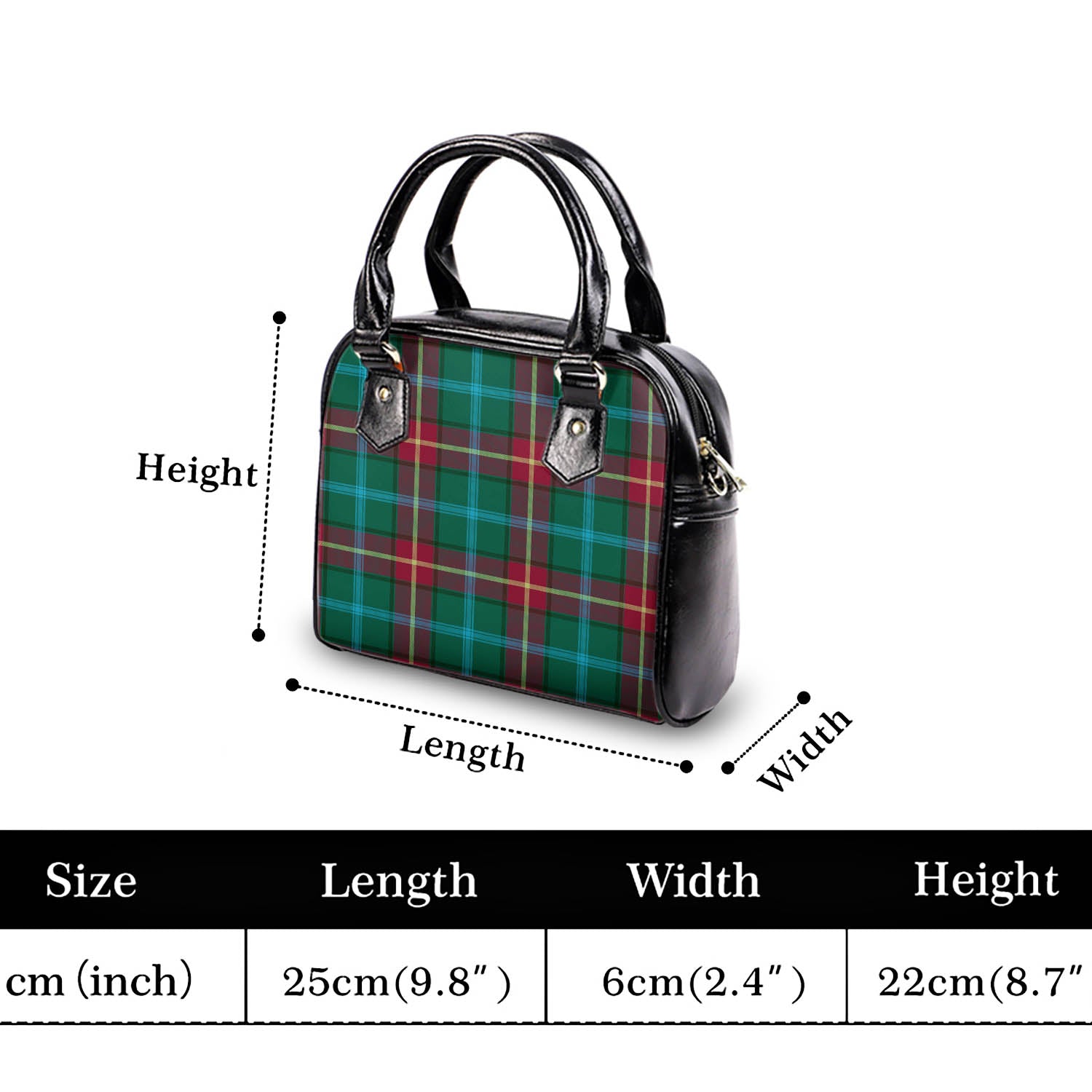 Manitoba Province Canada Tartan Shoulder Handbags - Tartan Vibes Clothing