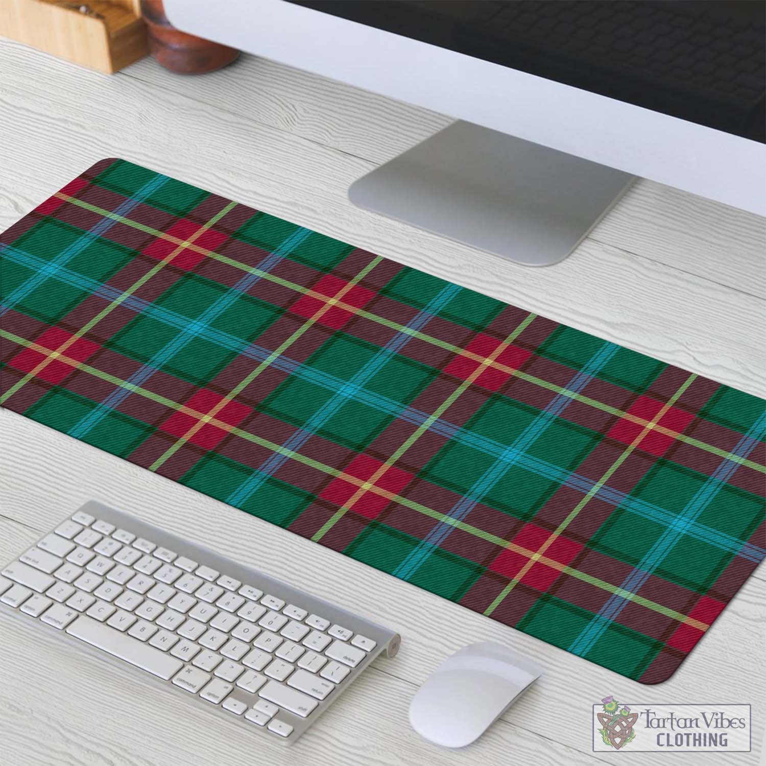 Tartan Vibes Clothing Manitoba Province Canada Tartan Mouse Pad