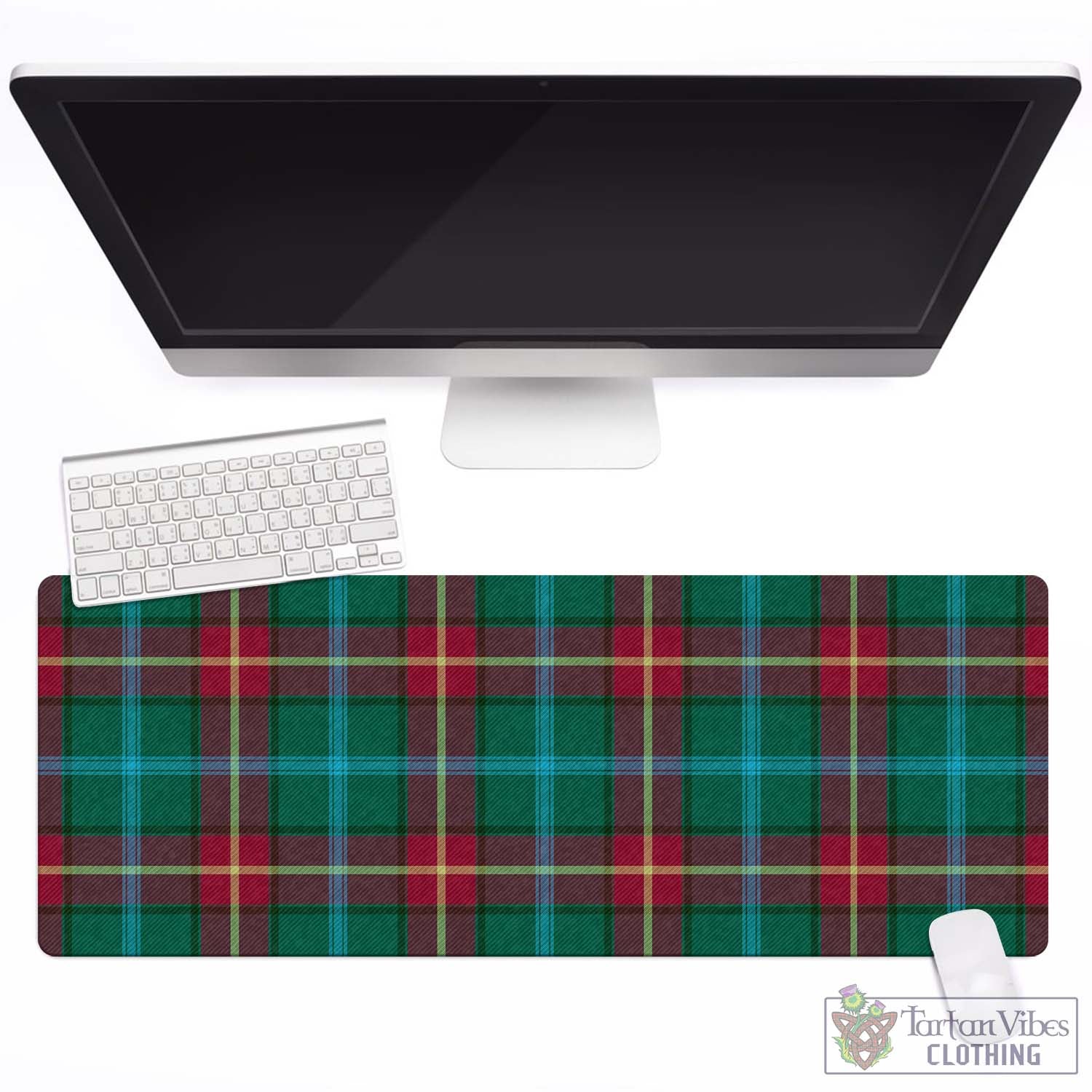 Tartan Vibes Clothing Manitoba Province Canada Tartan Mouse Pad