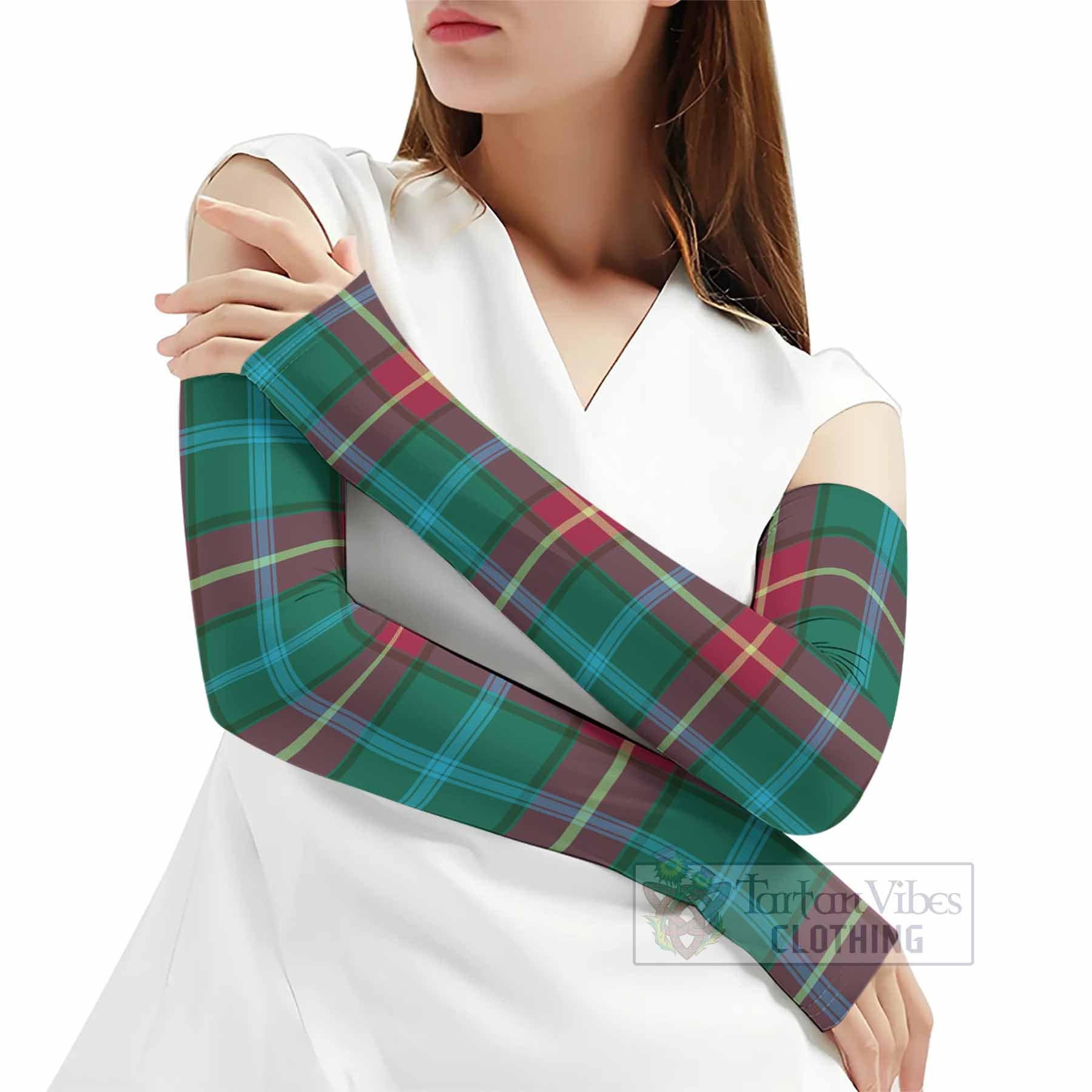 Manitoba Province Canada Tartan Arm Sleeves - Tartan Vibes Clothing