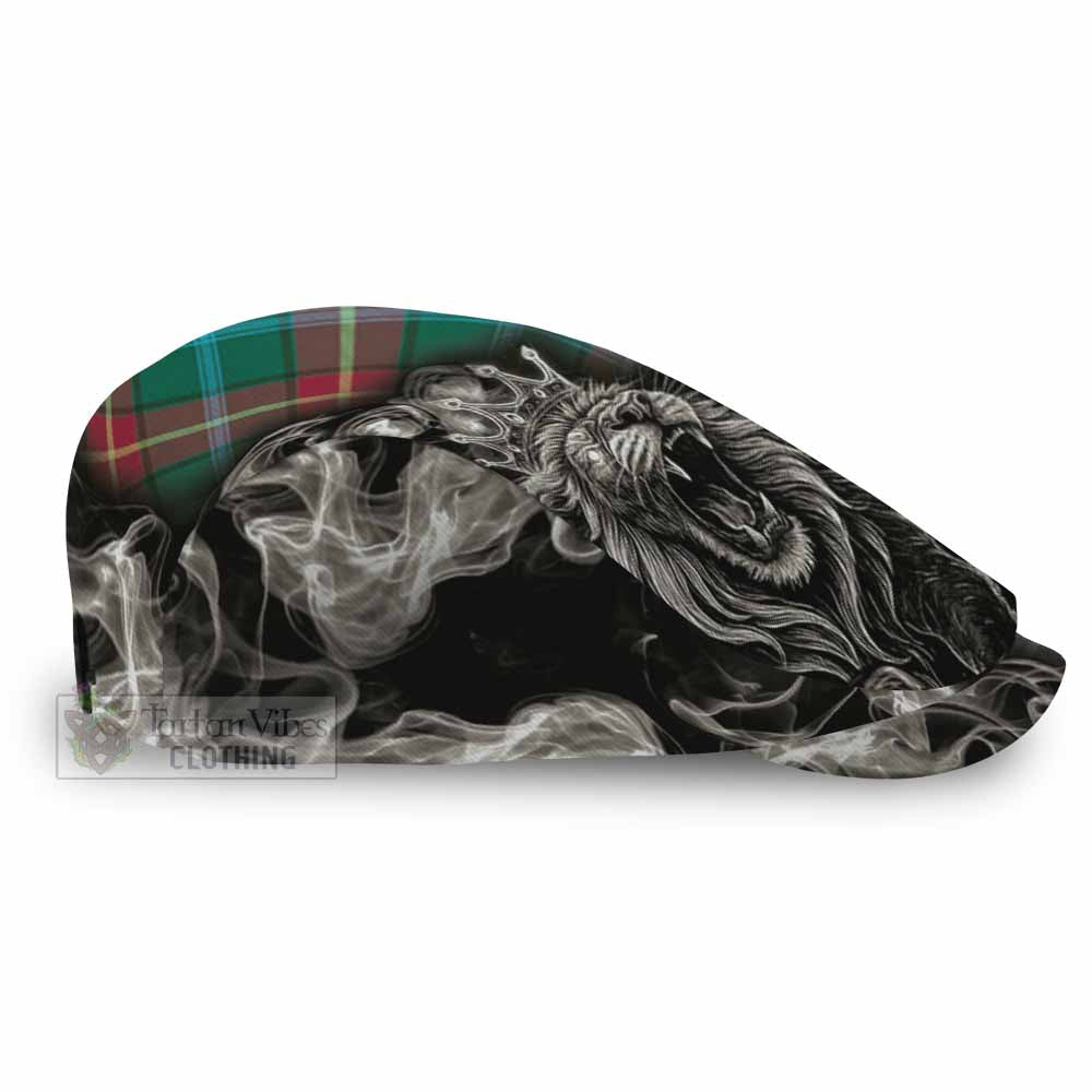 Manitoba Province Canada Tartan Flat Cap, Jeff Cap Roaring Lion Heritage