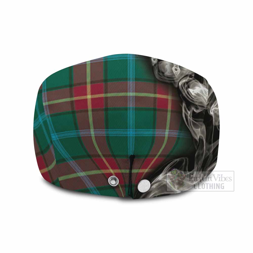 Manitoba Province Canada Tartan Flat Cap, Jeff Cap Roaring Lion Heritage