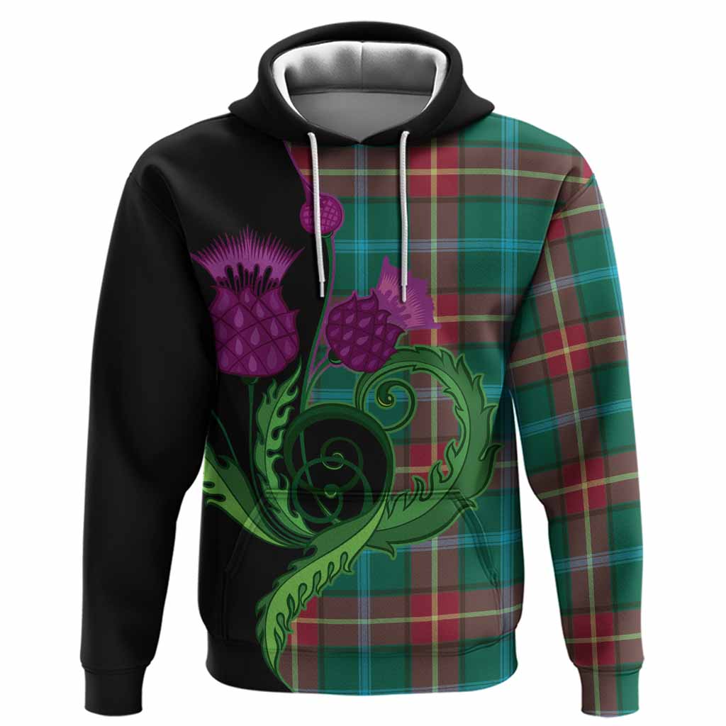 Manitoba Province Canada Tartan Hoodie Traditional Scottish Thistle