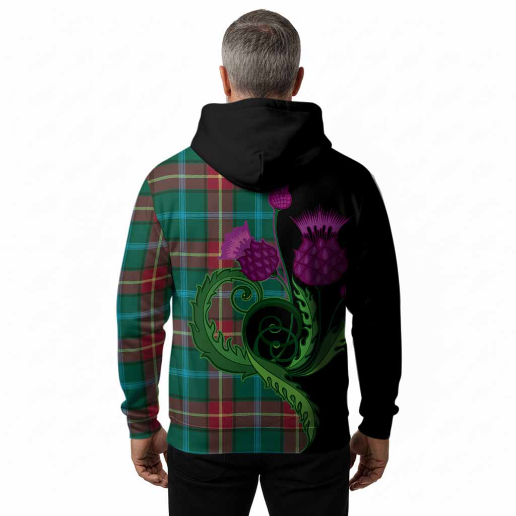 Manitoba Province Canada Tartan Hoodie Traditional Scottish Thistle