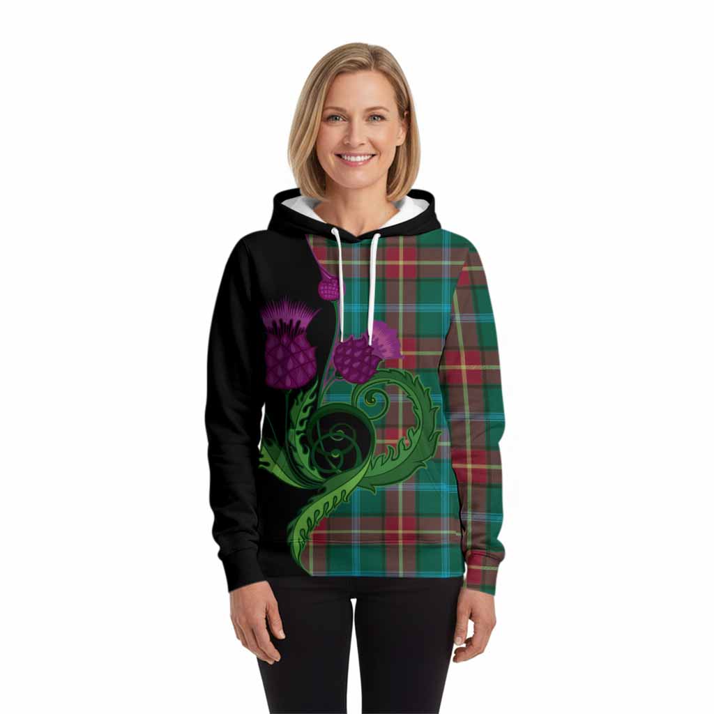 Manitoba Province Canada Tartan Hoodie Traditional Scottish Thistle