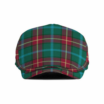 Manitoba Province Canada Tartan Jeff Cap, Tartan Flat Cap