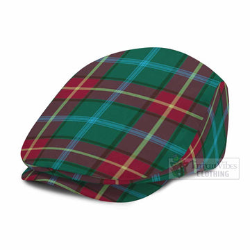 Manitoba Province Canada Tartan Jeff Cap, Tartan Flat Cap