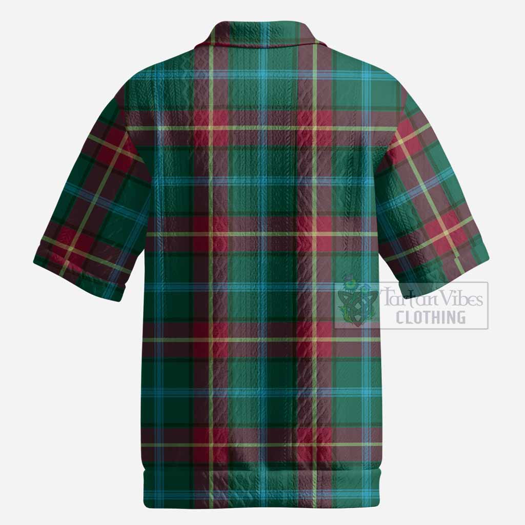 Manitoba Province Canada Tartan Men’s Polo Sweater Top