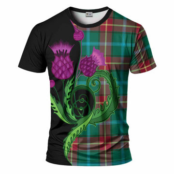 Manitoba Province Canada Tartan T-Shirt Traditional Scottish Thistle