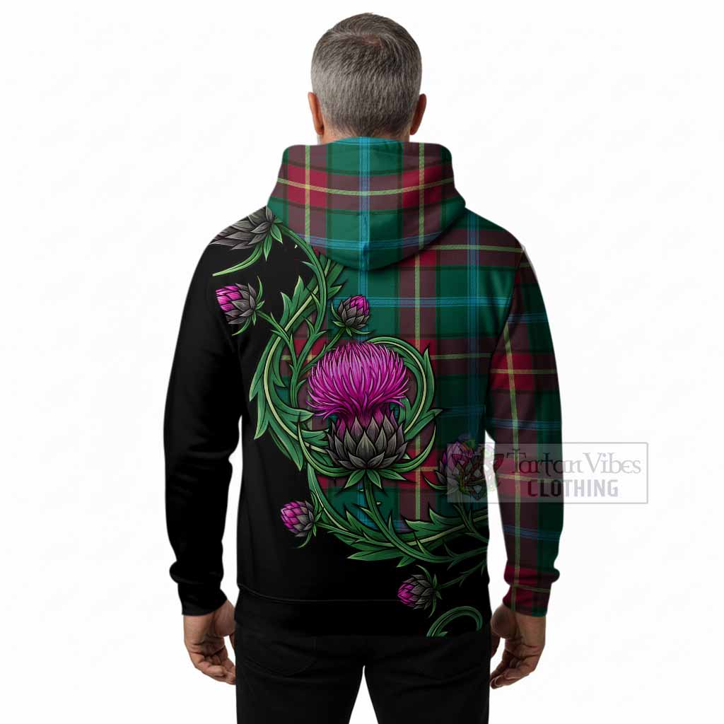 Manitoba Tartan Hoodie Resilient Scottish Thistle