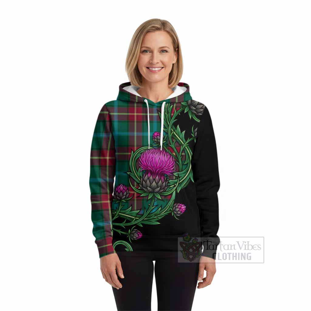 Manitoba Tartan Hoodie Resilient Scottish Thistle