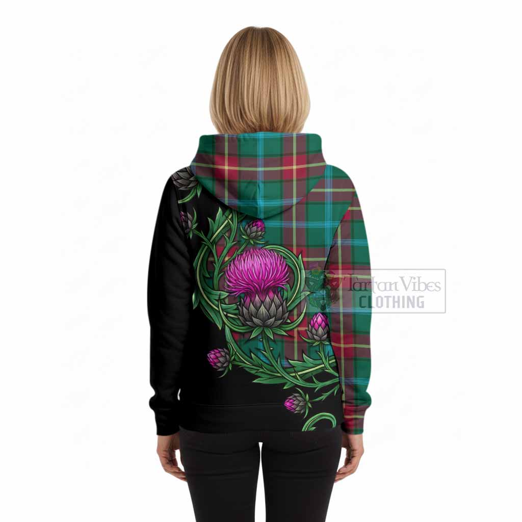 Manitoba Tartan Hoodie Resilient Scottish Thistle