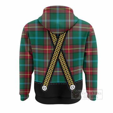 Manitoba Tartan Lederhosen Costume Hoodie Scotland Celtic Knot Motif