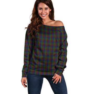 Mann Tartan Off Shoulder Women Sweater Women - Tartan Vibes Clothing