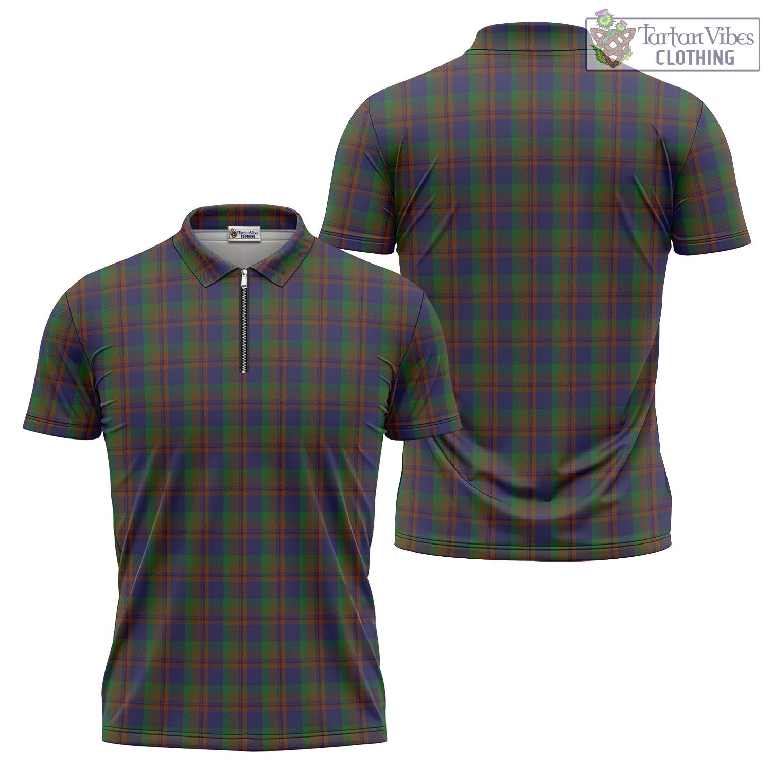 Mann Tartan Zipper Polo Shirt Unisex - Tartan Vibes Clothing