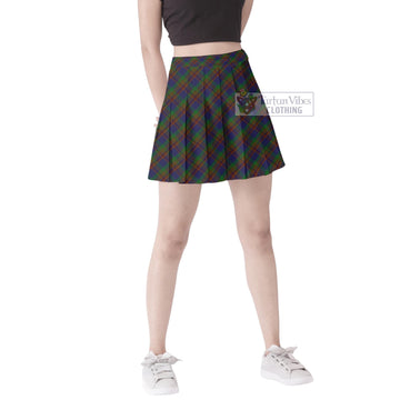Mann Tartan Women's Plated Mini Skirt Cross Style Female - Tartan Vibes Clothing