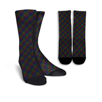 Mann Tartan Crew Socks Cross Style Crew Socks - Tartan Vibes Clothing