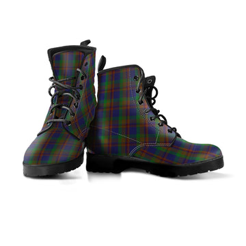 Mann Tartan Leather Boots Men' Boots - Tartan Vibes Clothing