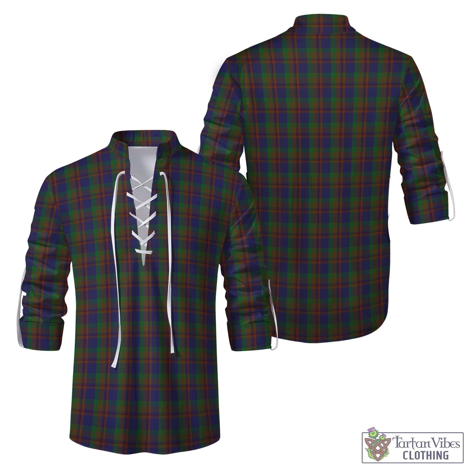 Mann Tartan Men's Scottish Traditional Jacobite Ghillie Kilt Shirt Men - Tartan Vibes Clothing