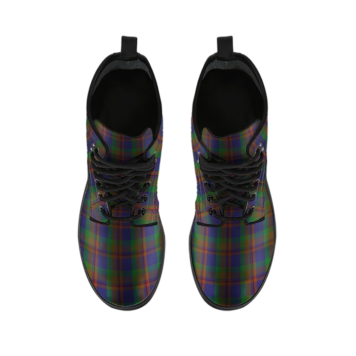 Mann Tartan Leather Boots - Tartan Vibes Clothing