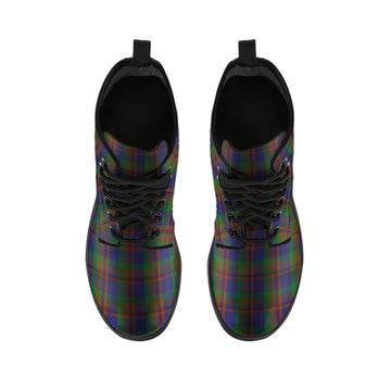 Mann Tartan Leather Boots - Tartan Vibes Clothing