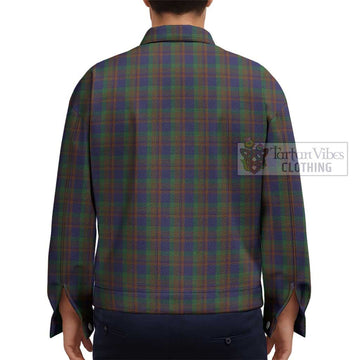 Mann Tartan Unisex Lapel Cotton Jacket - Tartan Vibes Clothing