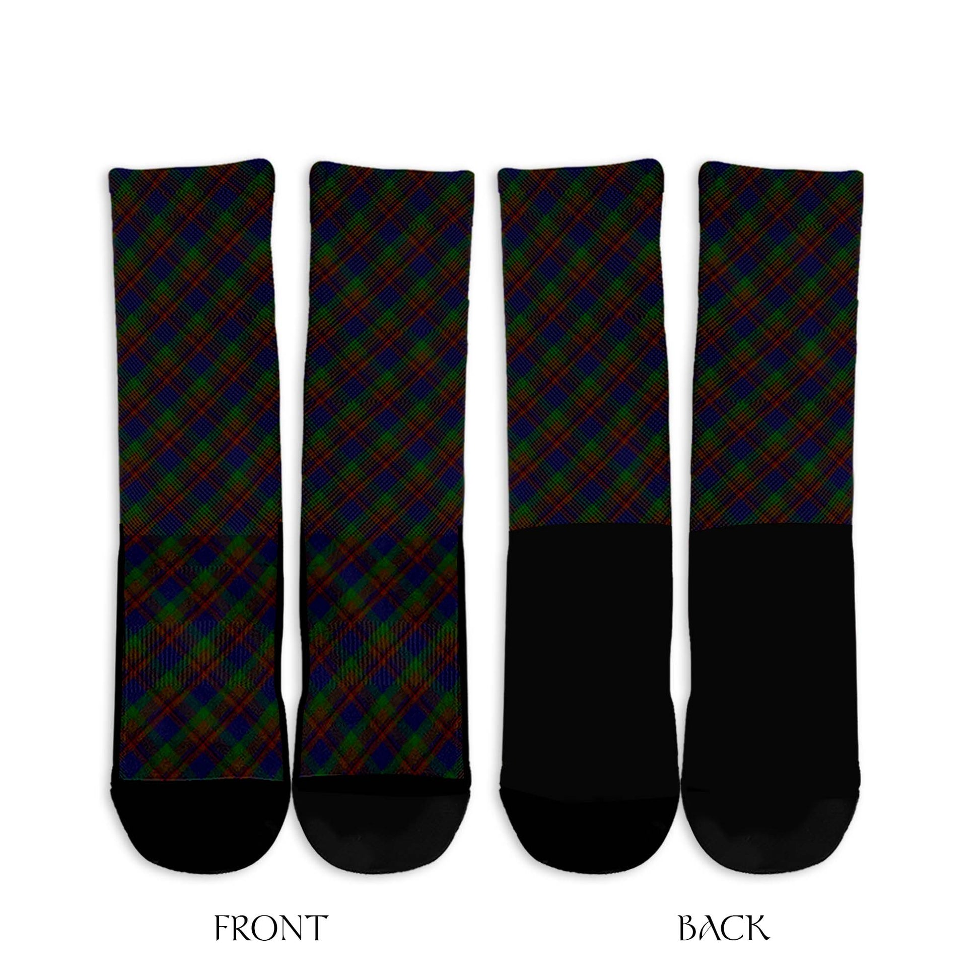 Mann Tartan Crew Socks Cross Style - Tartan Vibes Clothing