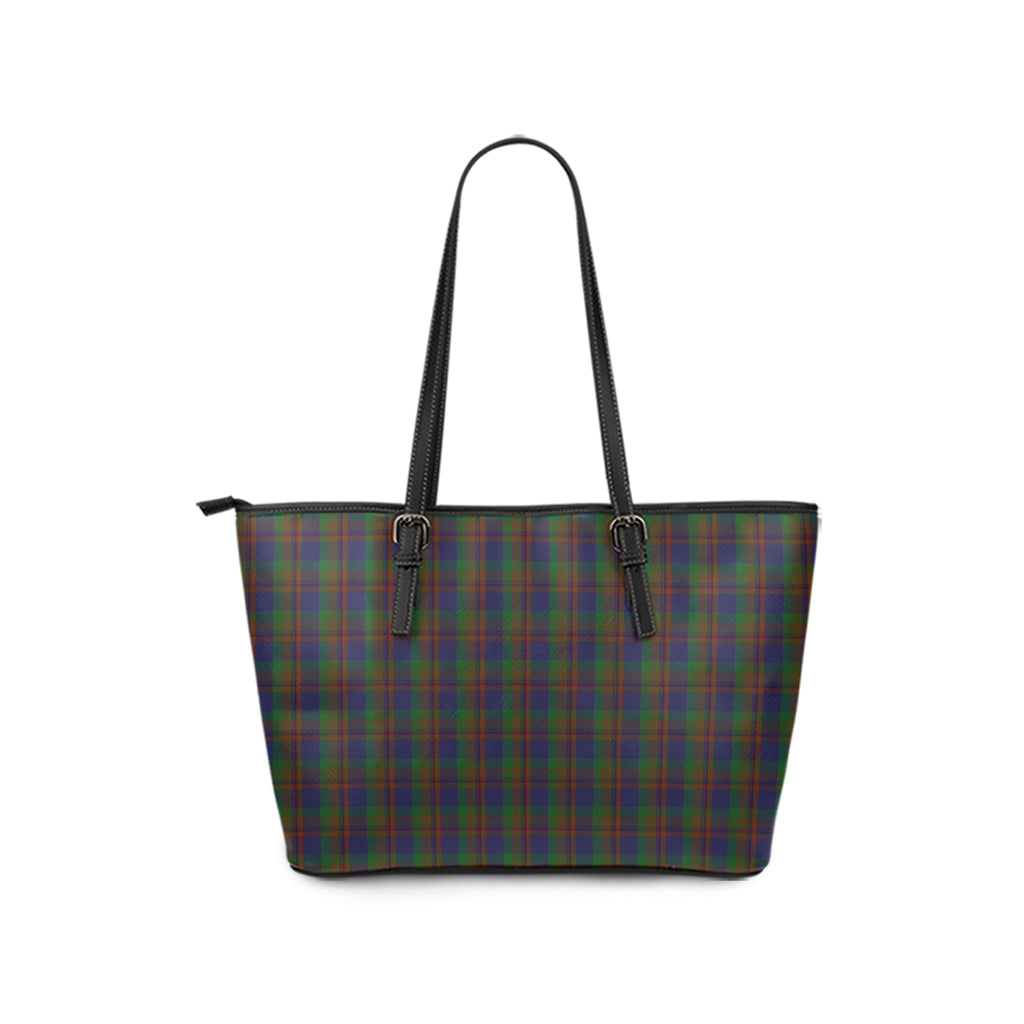 Mann Tartan Leather Tote Bag - Tartan Vibes Clothing