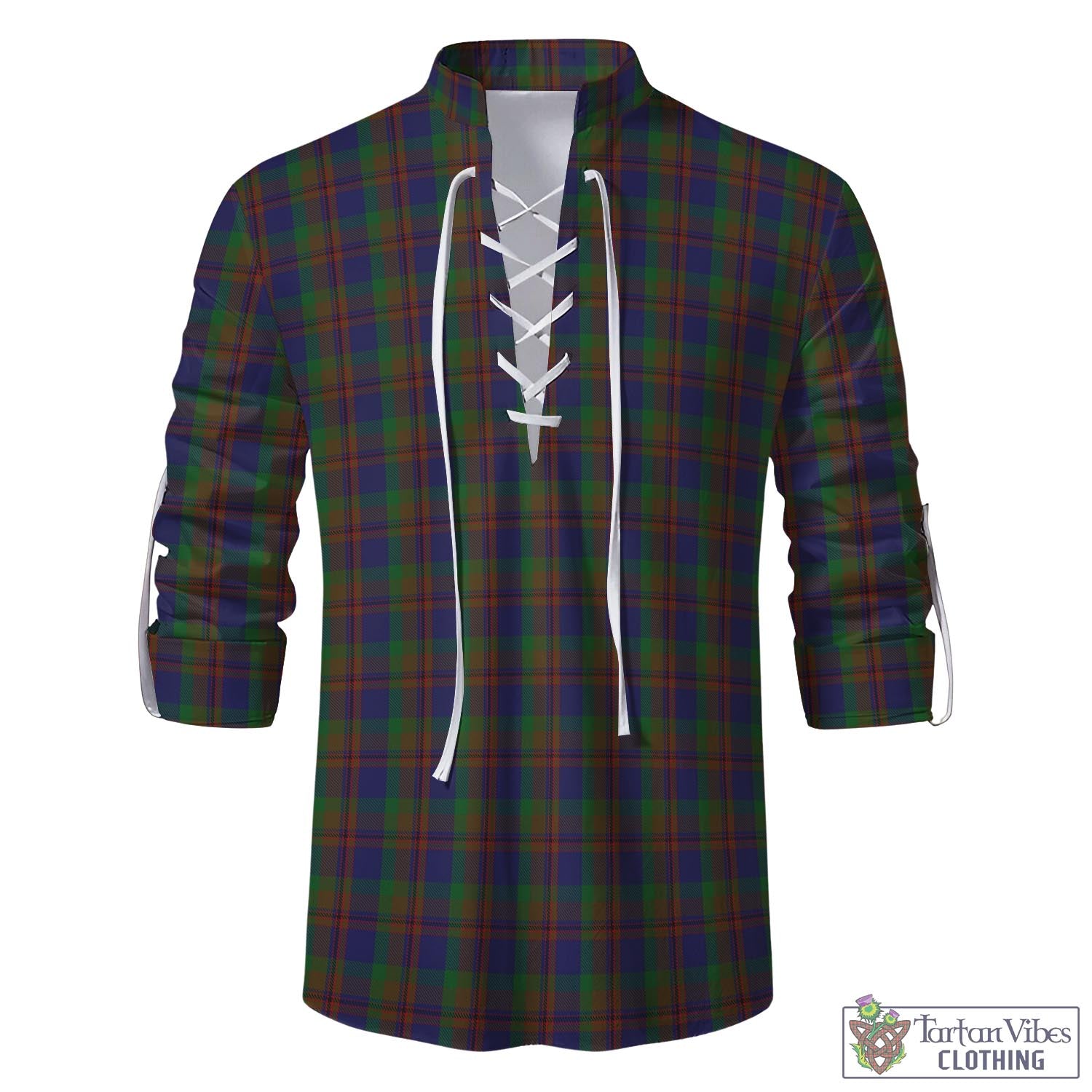 Mann Tartan Men's Scottish Traditional Jacobite Ghillie Kilt Shirt - Tartan Vibes Clothing