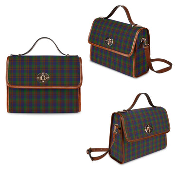 mann-tartan-leather-strap-waterproof-canvas-bag